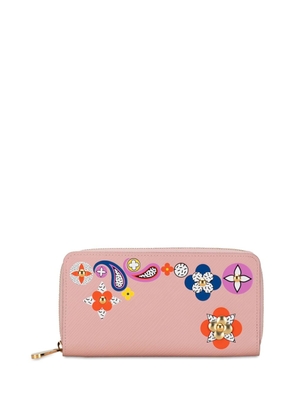 Louis Vuitton Pre-Owned 2017 Epi Flower Mosaic Zippy Wallet long wallets - Pink