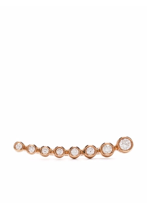 Djula 18kt rose gold Cascade diamond earring - Pink