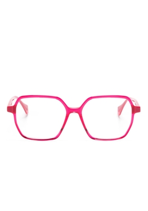 GIGI STUDIOS Fresh square-frame glasses - Pink
