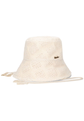 Borsalino Yuri cotton bucket hat - White