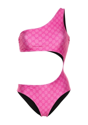 Gucci GG Supreme-print swimsuit - Pink