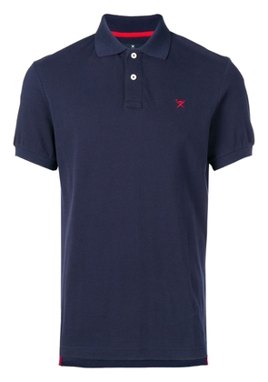 Hackett logo embroidered polo shirt - Blue