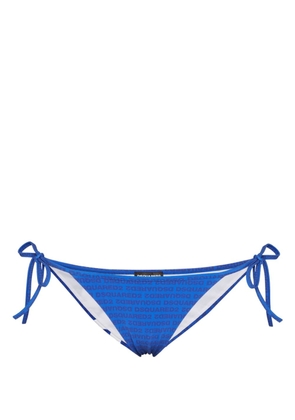 DSQUARED2 logo-print bikini bottoms - Blue