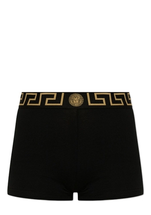 Versace Greca-print high-waist boxers - Black