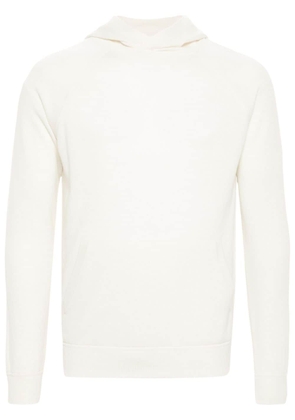 Malo cashmere knitted hoodie - Neutrals
