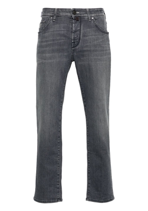 Jacob Cohën logo-embroidered jeans - Grey