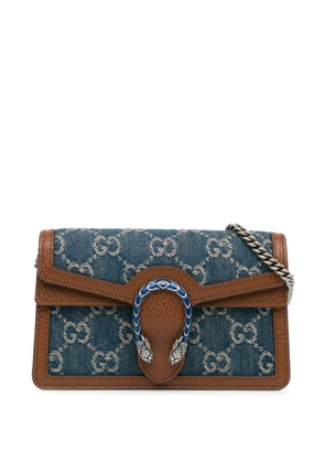 Gucci Pre-Owned 2015-2023 Super Mini GG Denim Dionysus crossbody bag - Blue