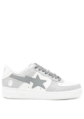 A BATHING APE® Sta leather sneakers - Grey