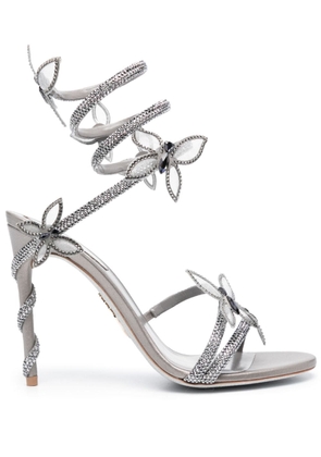 René Caovilla Margot 105mm crystal-embellished sandals - Grey
