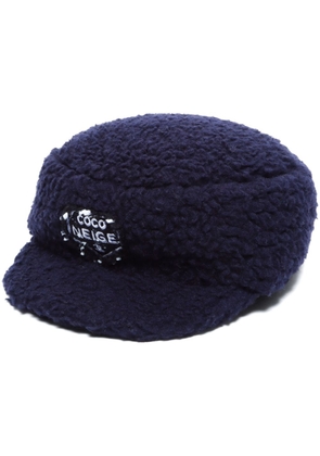 CHANEL Pre-Owned 2000s bouclé cotton beret - Blue