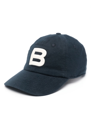 Bally logo-embroidered felted baseball cap - Blue