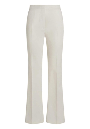 ETRO flared stretch-cotton trousers - White