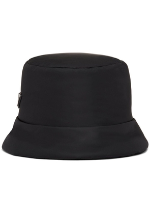 Prada logo-appliqué padded bucket hat - F0002 BLACK