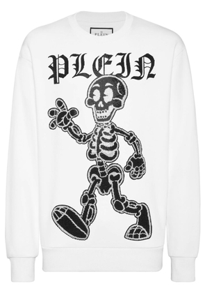 Philipp Plein Skeleton-print aweatshirt - White