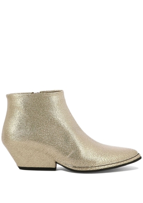 Del Carlo Crio 50mm leather ankle boots - Neutrals