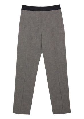 MSGM straight-leg virgin-wool-blend trousers - Grey