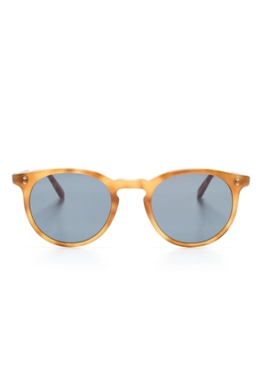 Garrett Leight Carlton pantos-frame sunglasses - Neutrals