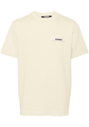 Jacquemus logo-appliqué cotton T-shirt - Yellow
