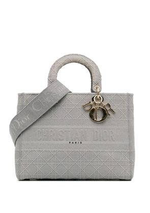 Christian Dior Pre-Owned 2020 Large Cannage Lady D-Lite satchel - Grey