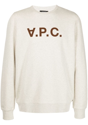A.P.C. logo print sweatshirt - Grey