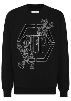 Philipp Plein Skeleton long-sleeved sweatshirt - Black