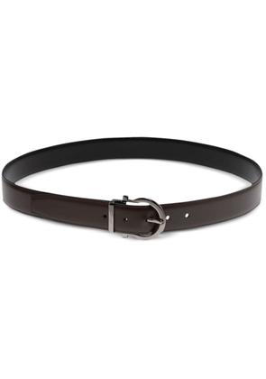 Ferragamo buckle-fastening leather belt - Brown