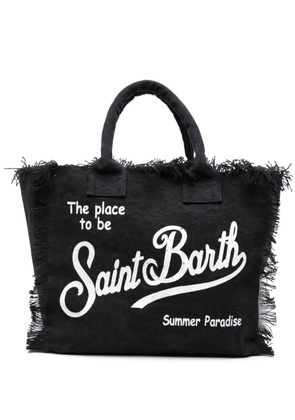 MC2 Saint Barth Vanity canvas beach bag - Black
