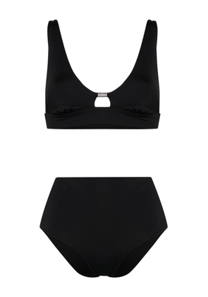 Peserico triangle-cup high-waisted bikini - Black