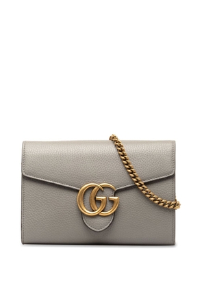 Gucci Pre-Owned 2000-2015 GG Marmont Wallet on Chain crossbody bag - Grey