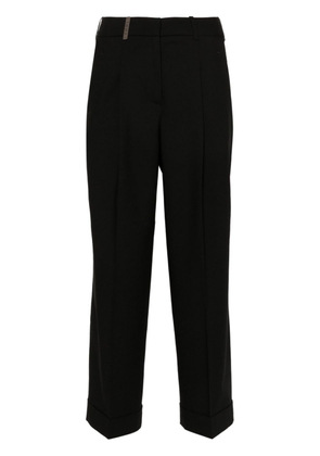 Peserico pressed-crease tailored trousers - Black