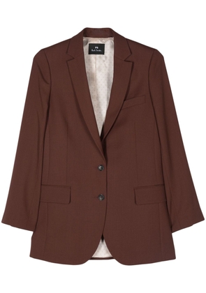 PS Paul Smith single-breasted wool blazer - Brown