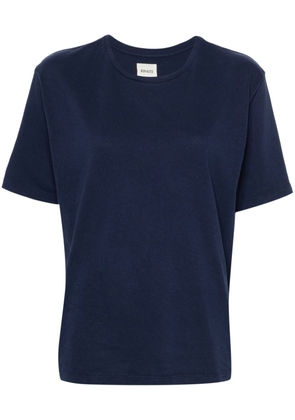 KHAITE crew-neck cotton T-shirt - Blue