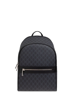 Gucci monogram-pattern canvas backpack - Grey