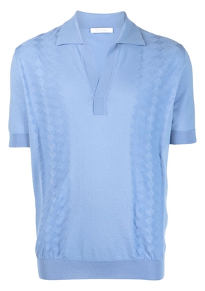 Cruciani short-sleeve cotton polo shirt - Blue