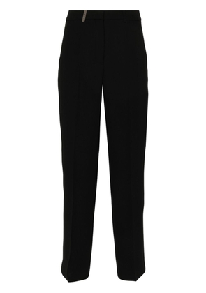 Peserico straight-leg tailored trousers - Black