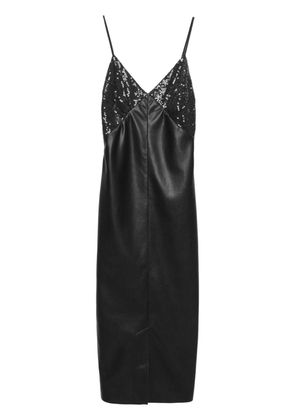 MSGM sequin-embellished midi dress - Black