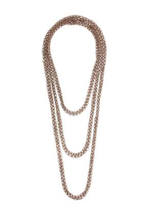 Brunello Cucinelli monili-chain twisted necklace - Brown