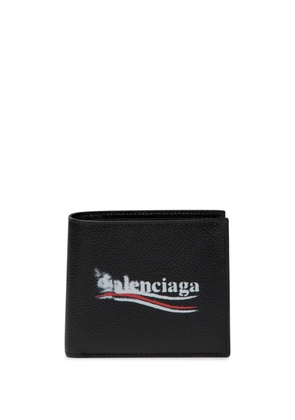 Balenciaga Cash leather wallet - Black