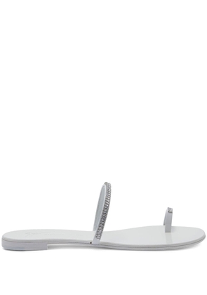 Giuseppe Zanotti crystal-embellished sandals - White