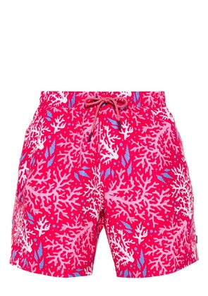 Hackett Coral-print swim shorts - Pink