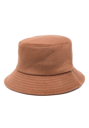 Paul Smith felted wool bucket hat - Brown