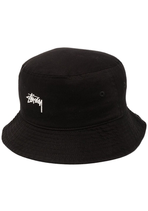 Stüssy Stock cotton bucket hat - Black