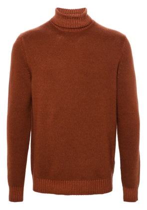 Malo roll-neck wool jumper - Orange