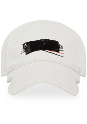Balenciaga Gaffer logo-embroidered baseball cap - White