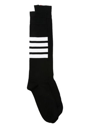 Thom Browne 4-bar striped socks - Black