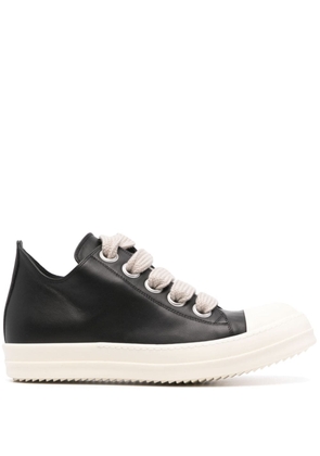 Rick Owens Jumbolaced leather sneakers - Black