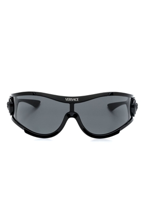 Versace Eyewear Medusa Medallion shield-frame sunglasses - Black