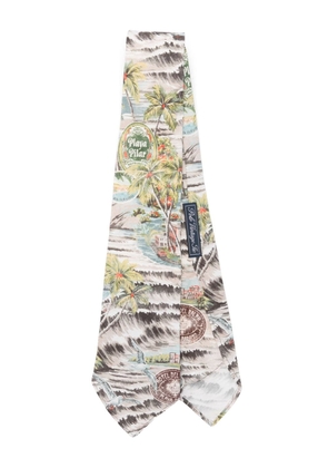 Polo Ralph Lauren tropical-print tie - Neutrals