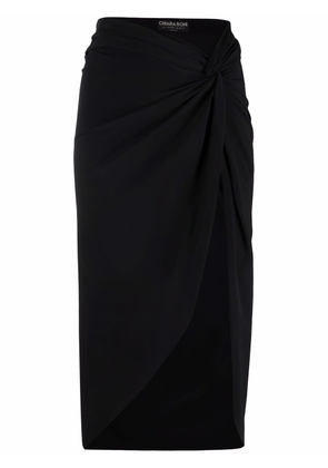 CHIARA BONI La Petite Robe Goaza asymmetric midi skirt - Black