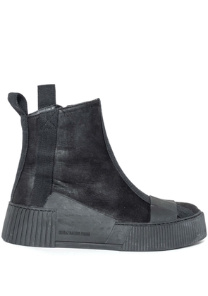 Boris Bidjan Saberi round-toe leather ankle boots - Black